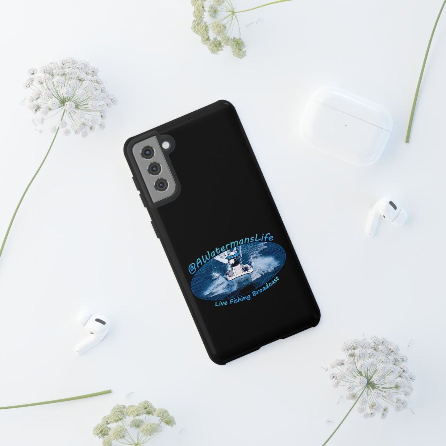 AWatermansLife Samsung Galaxy Tough Case - Custom Protective Phone Case with Dual Layer Shell and TPU Lining
