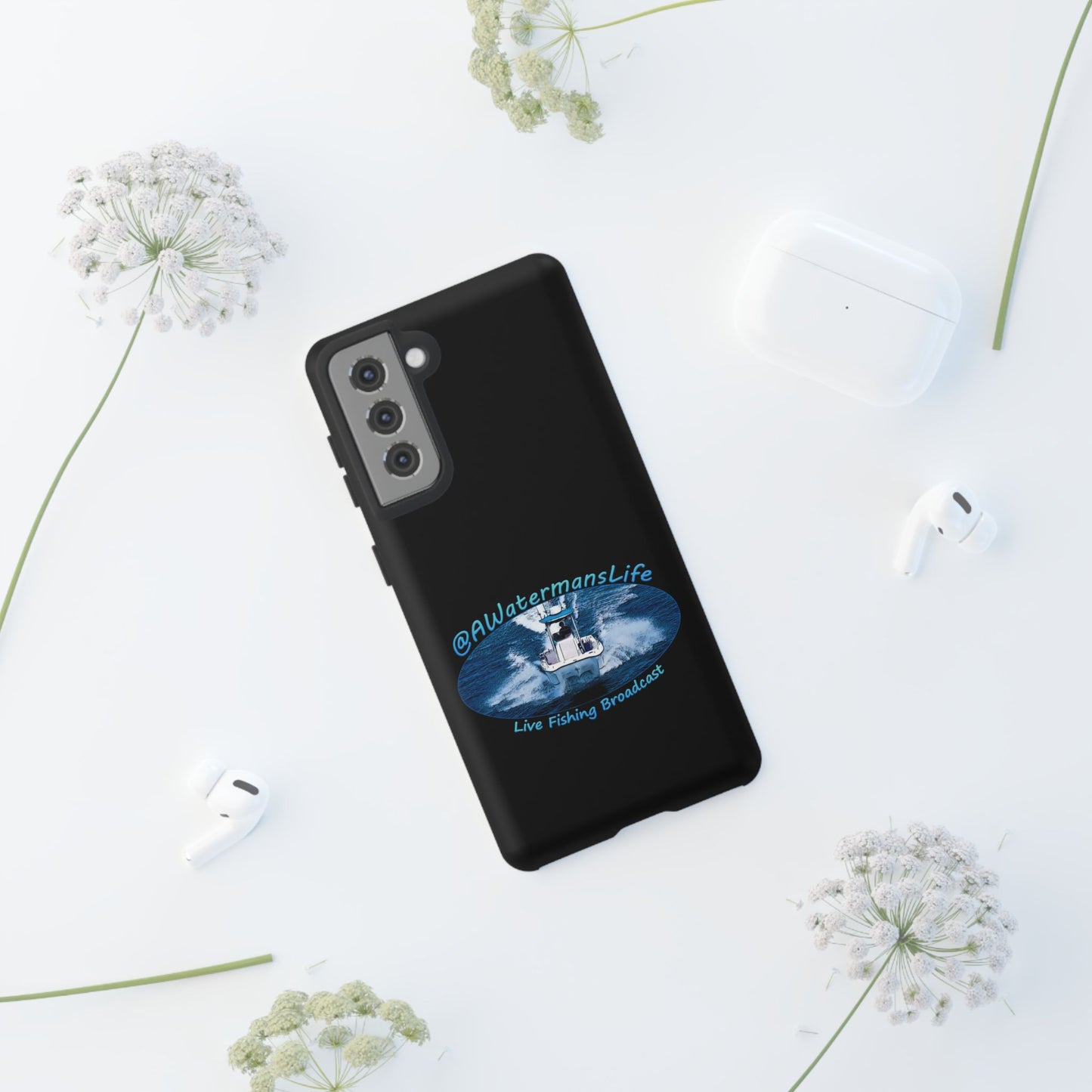 AWatermansLife Samsung Galaxy Tough Case - Custom Protective Phone Case with Dual Layer Shell and TPU Lining