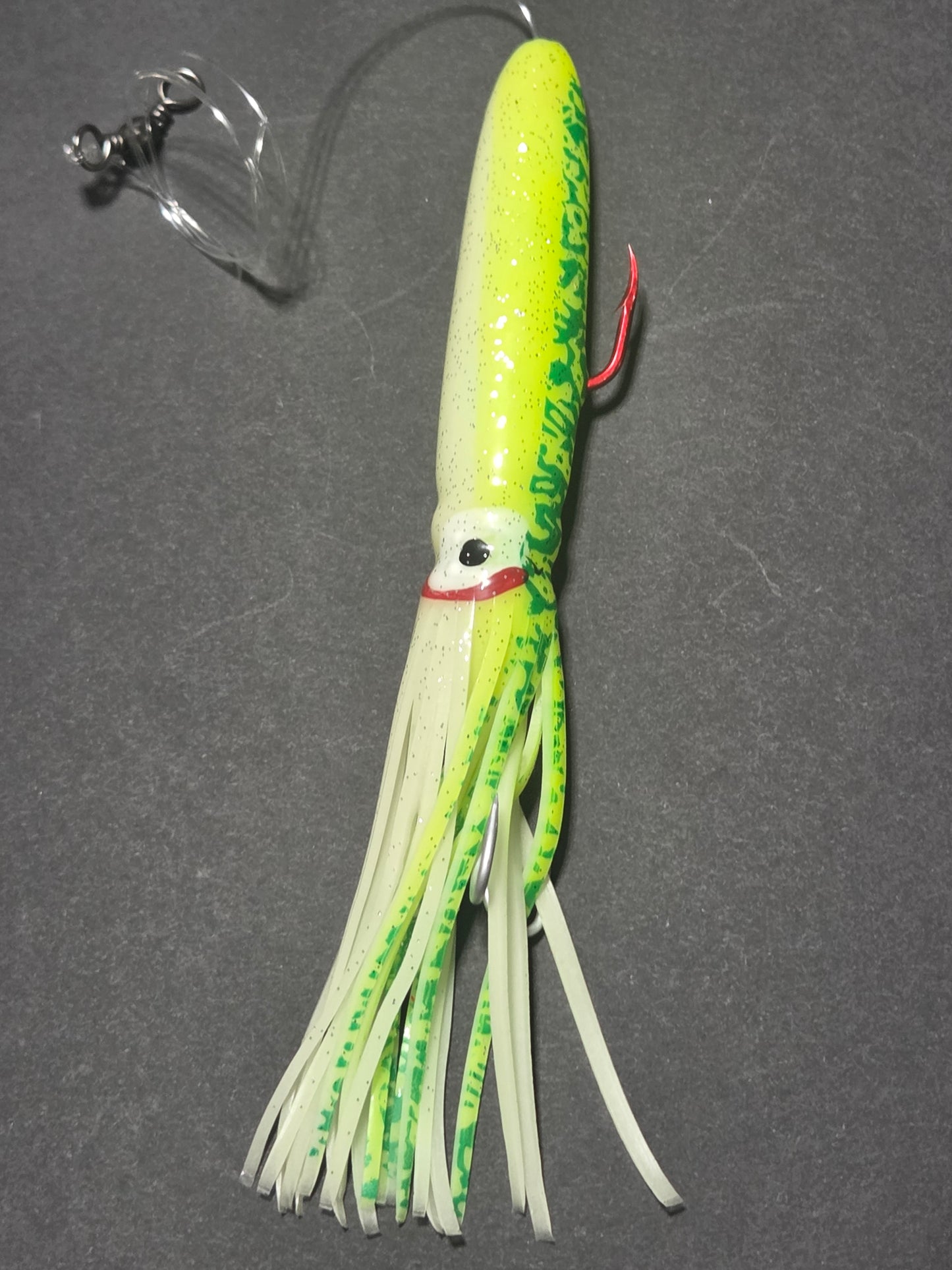 Bulb Squid Rigged Leader - Kajiki Squid Trap Rig - Fishoholics805