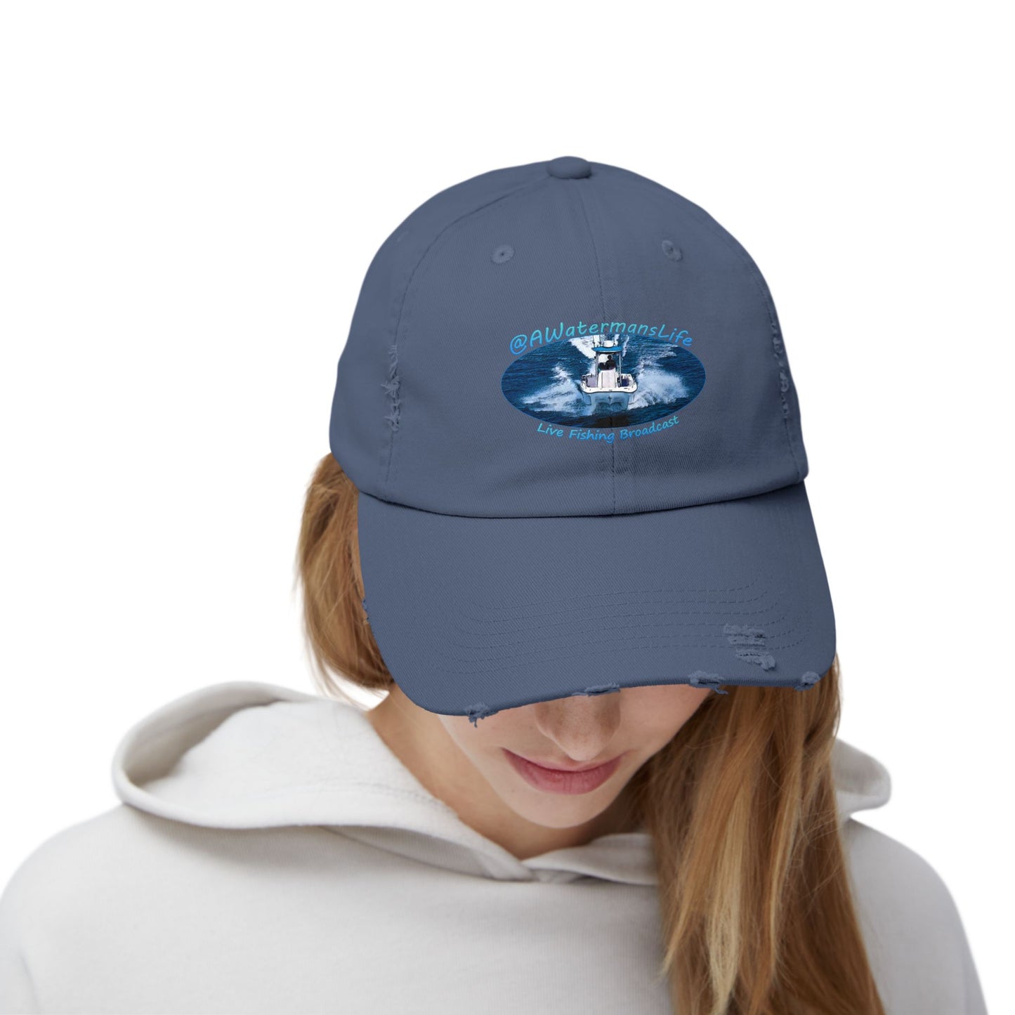 AWatermansLife Unisex Distressed Cap