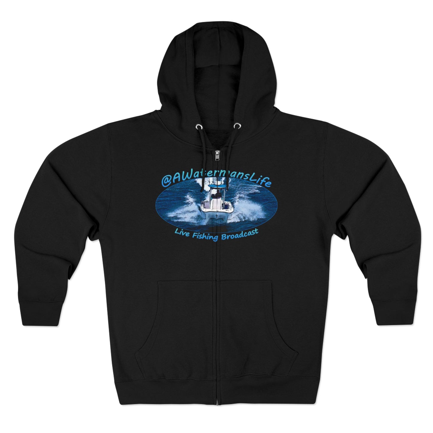AWatermansLife Zip Hoodie - W/ Vintage Style Logo