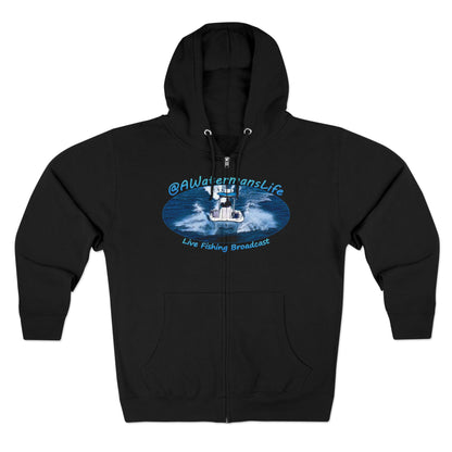 AWatermansLife Zip Hoodie - W/ Vintage Style Logo