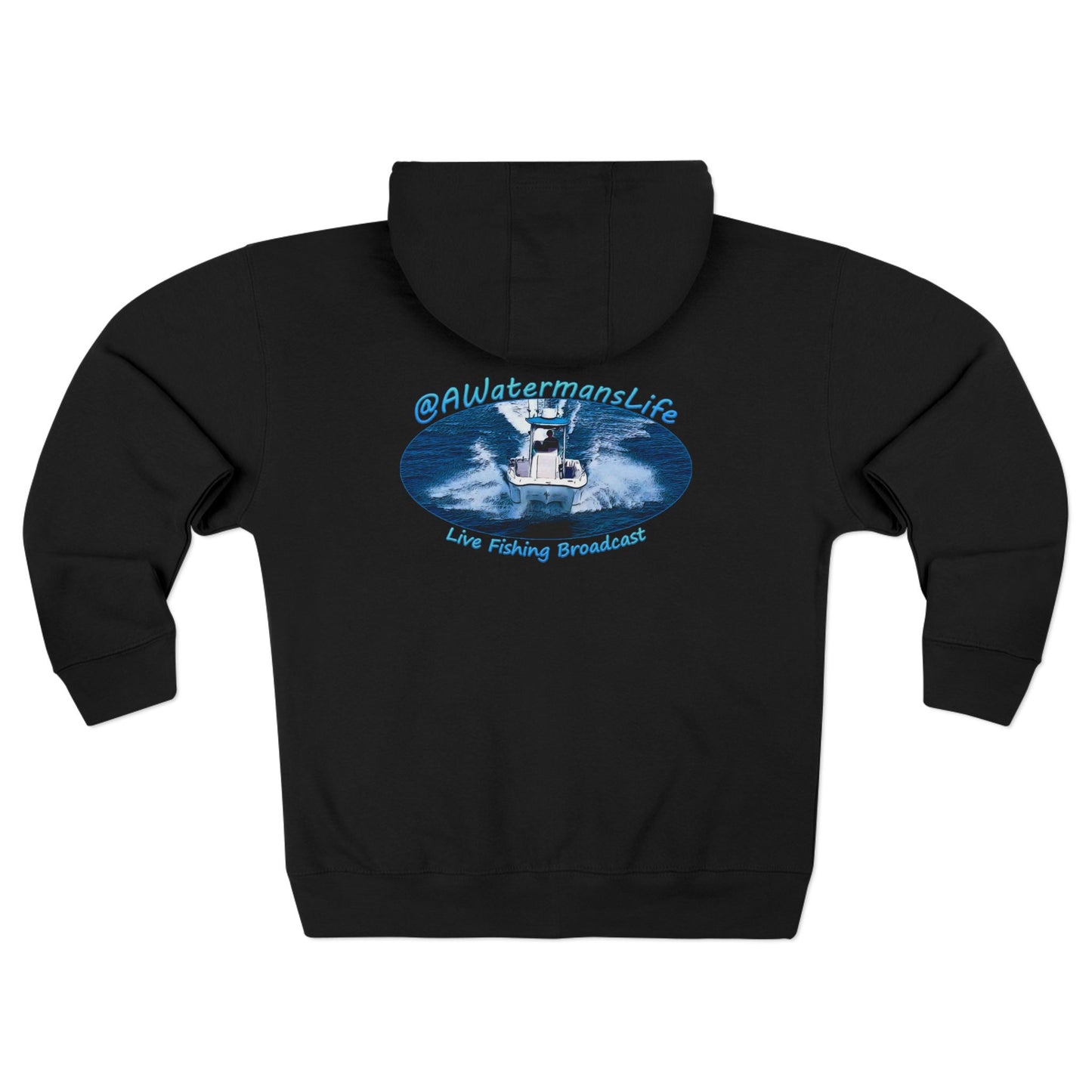 AWatermansLife Zip Hoodie - W/ Vintage Style Logo