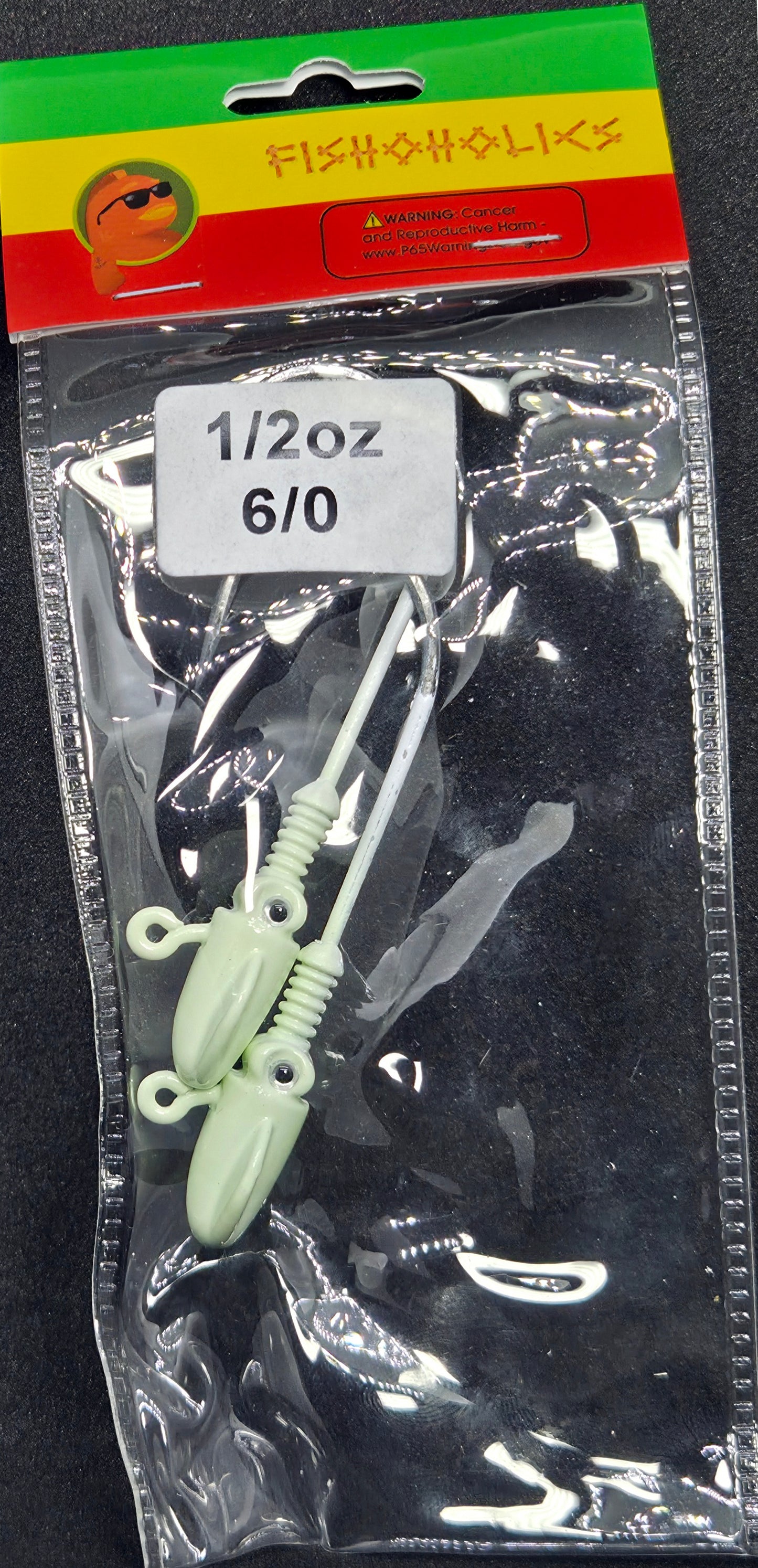 Squid Head Jig Head 2X BKK Hook - Fishoholics805