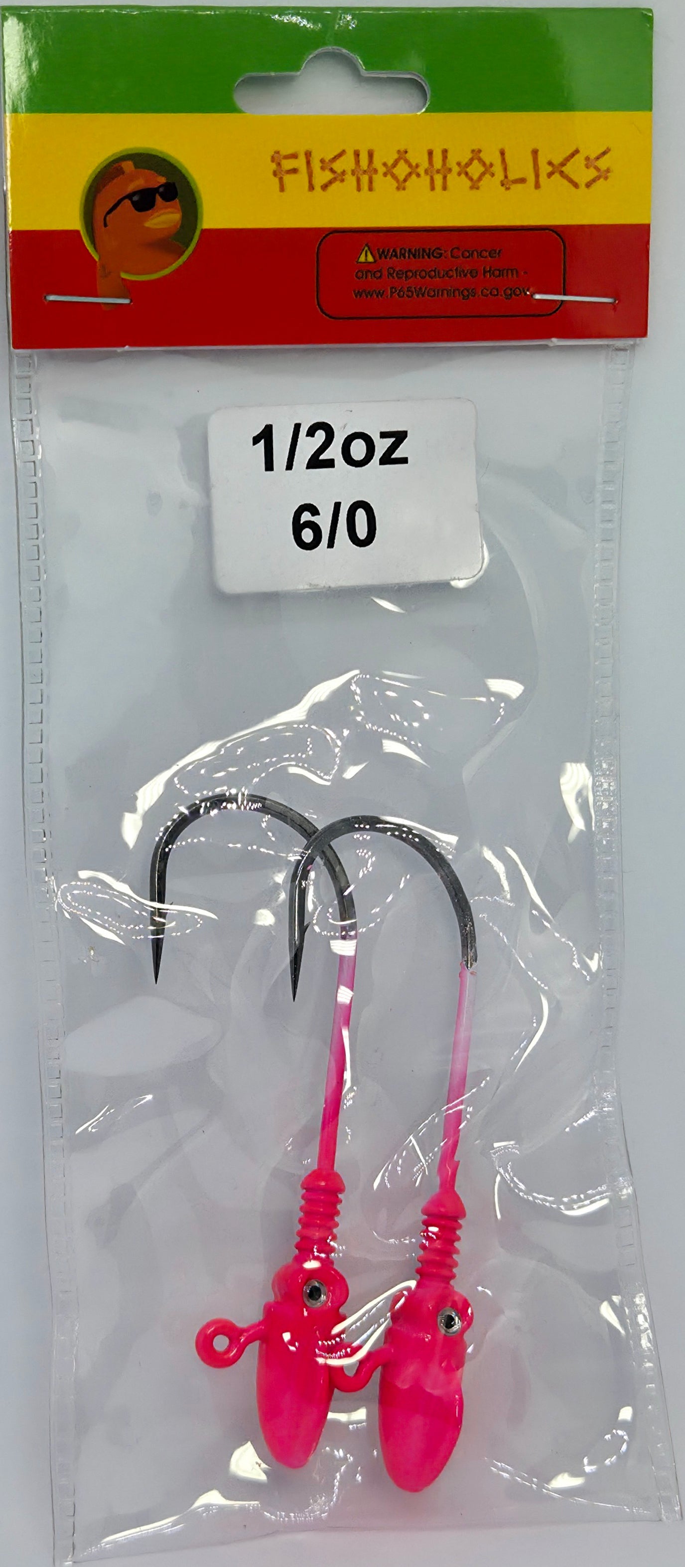 Squid Head Jig Head 2X BKK Hook - Fishoholics805