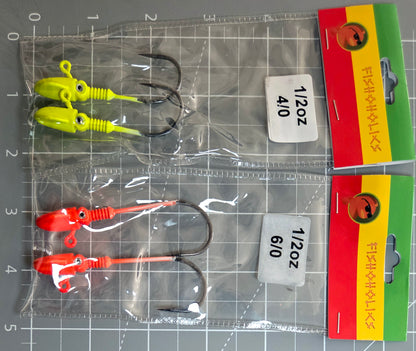 Squid Head Jig Head 2X BKK Hook - Fishoholics805