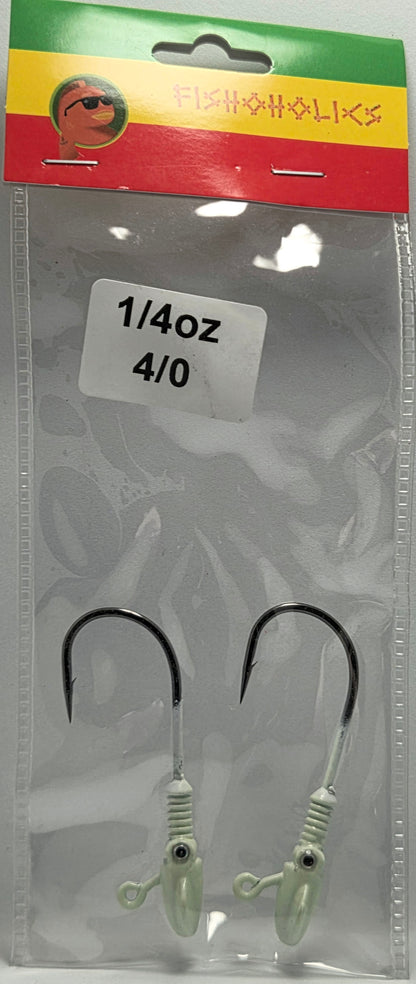 Squid Head Jig Head 2X BKK Hook - Fishoholics805
