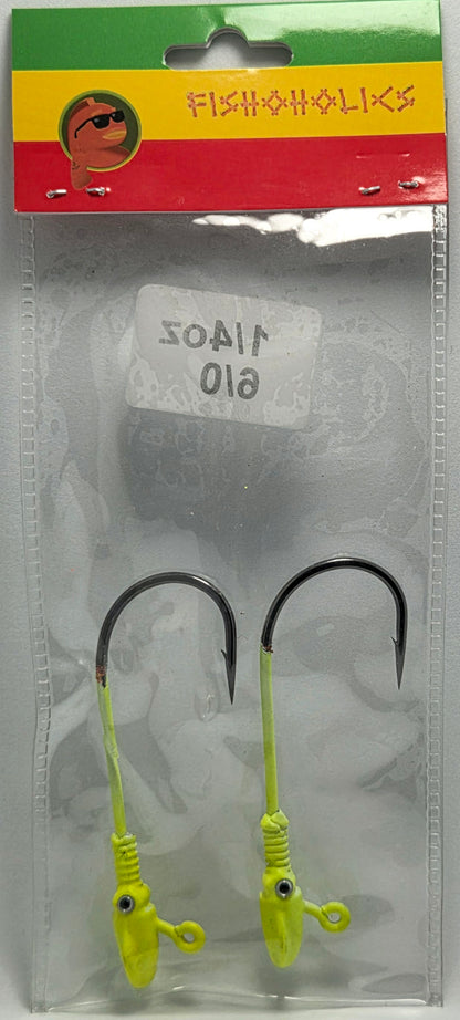 Squid Head Jig Head 2X BKK Hook - Fishoholics805