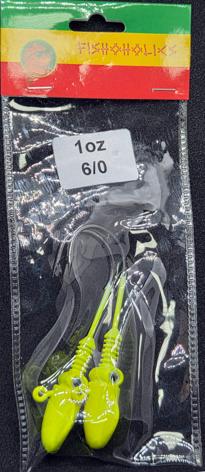 Squid Head Jig Head 2X BKK Hook - Fishoholics805