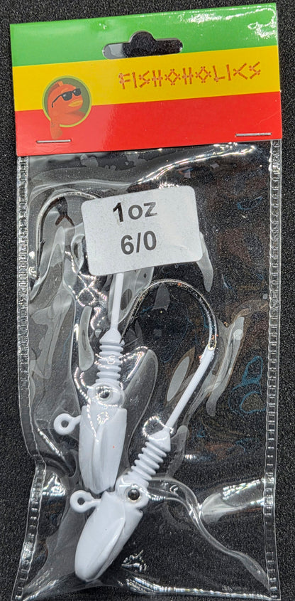 Squid Head Jig Head 2X BKK Hook - Fishoholics805