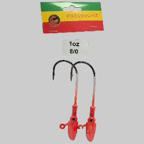 Squid Head Jig Head 2X BKK Hook - Fishoholics805