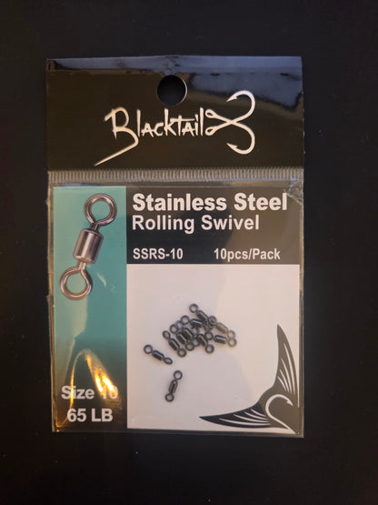 Roller Swivel Stainless Steel - Blacktail