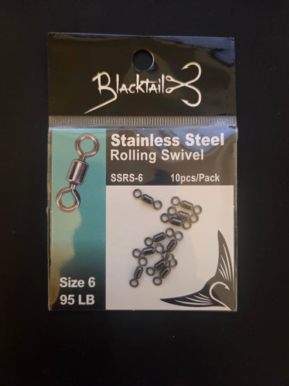 Roller Swivel Stainless Steel - Blacktail