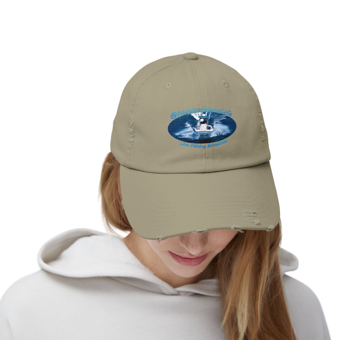 AWatermansLife Unisex Distressed Cap
