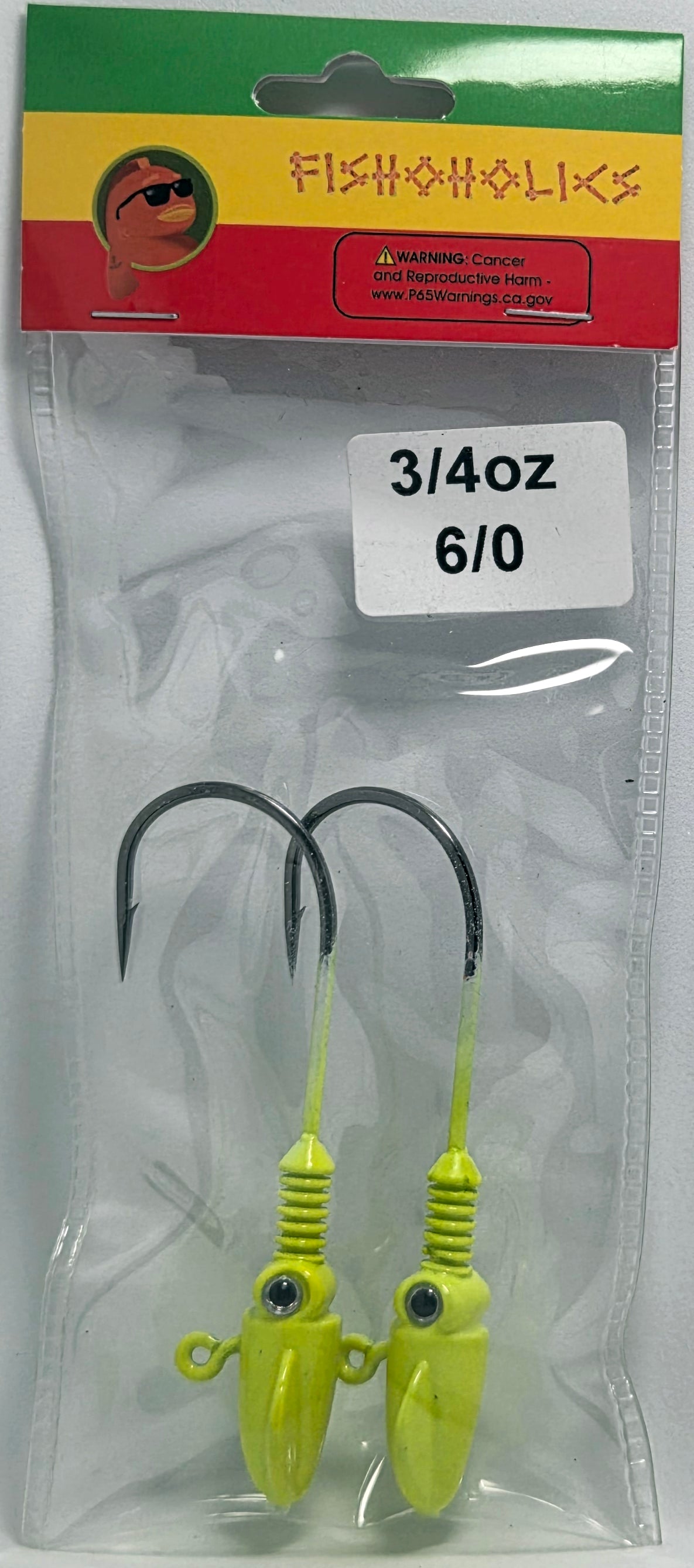 Squid Head Jig Head 2X BKK Hook - Fishoholics805