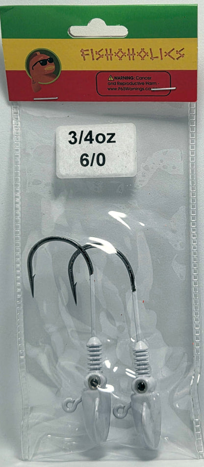 Squid Head Jig Head 2X BKK Hook - Fishoholics805