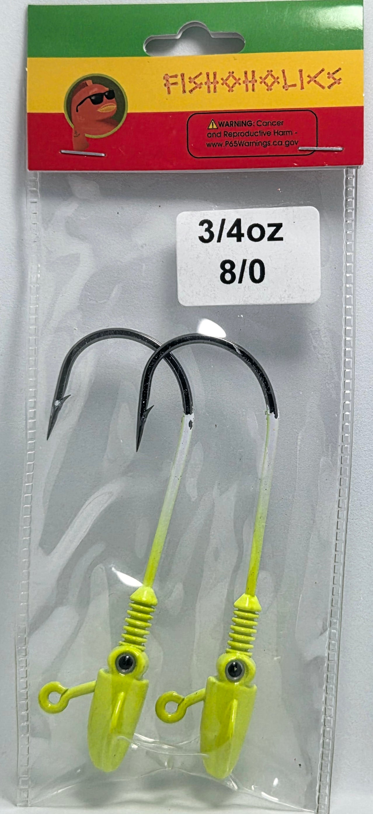 Squid Head Jig Head 2X BKK Hook - Fishoholics805