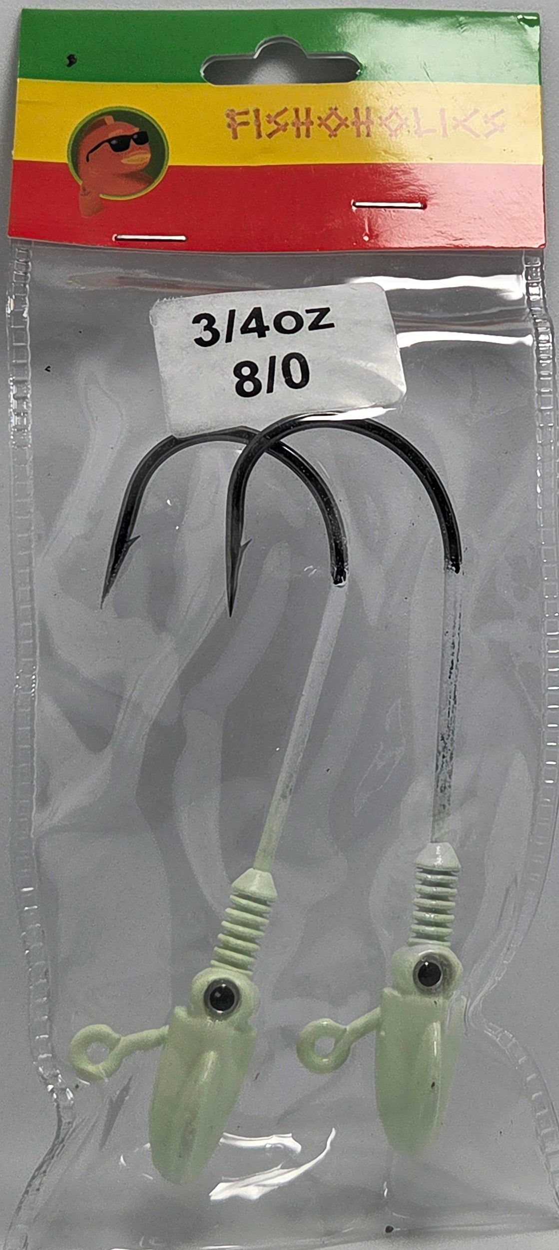 Squid Head Jig Head 2X BKK Hook - Fishoholics805
