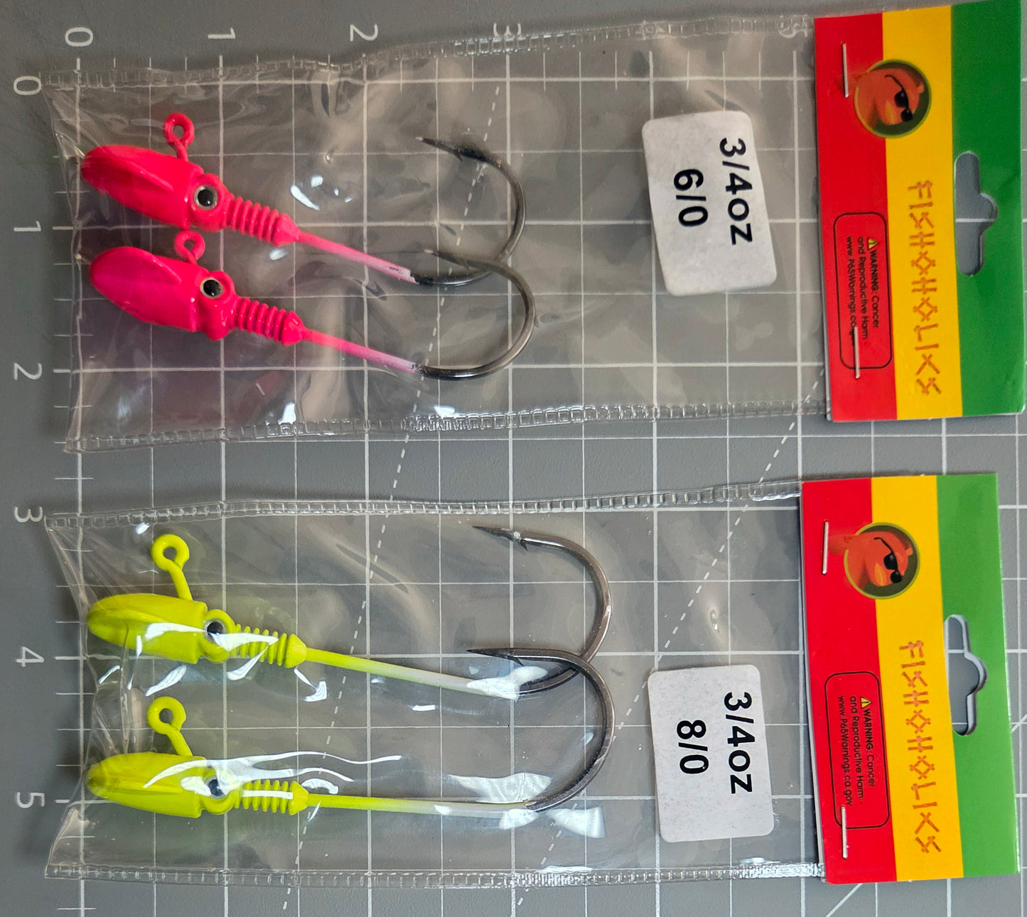 Squid Head Jig Head 2X BKK Hook - Fishoholics805