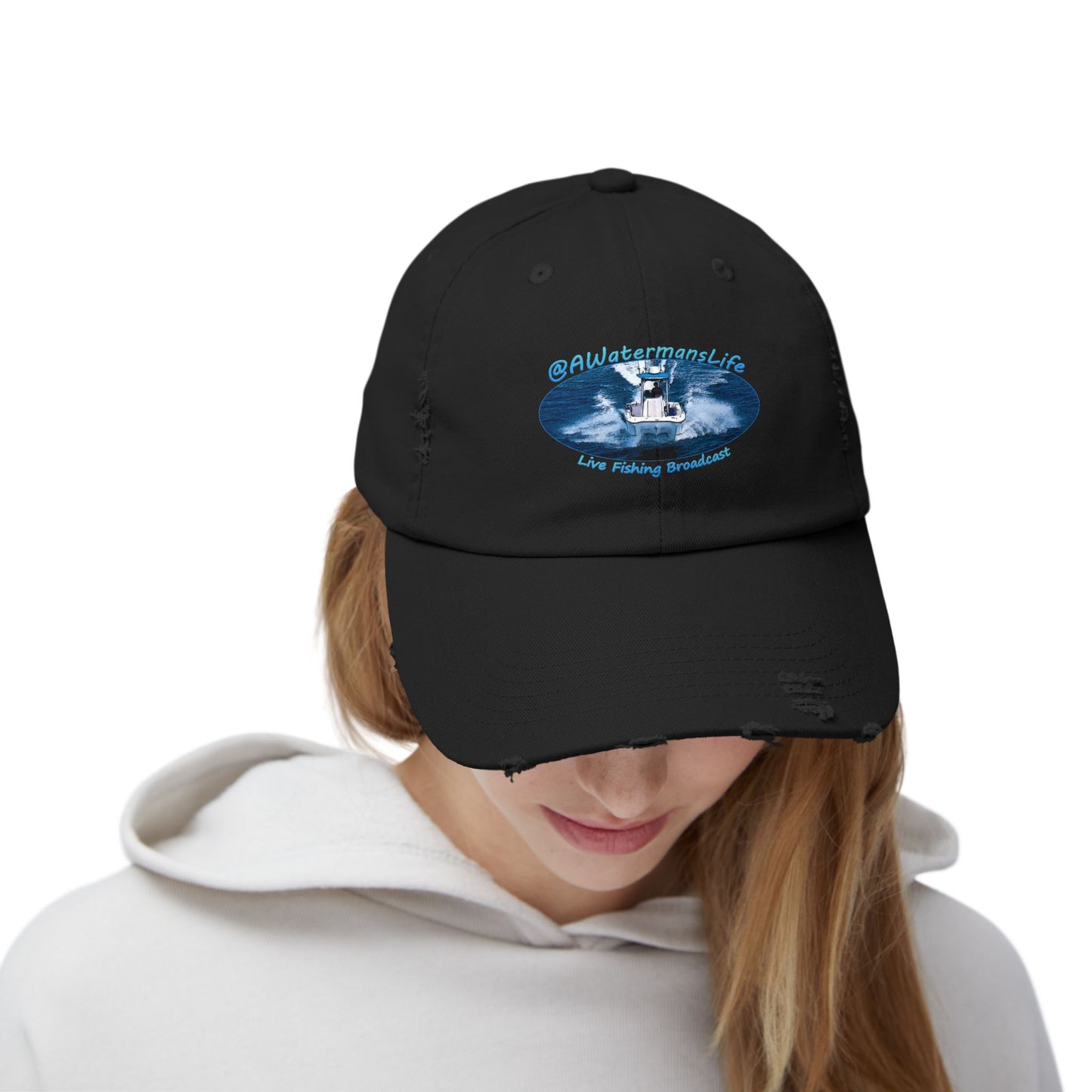 AWatermansLife Unisex Distressed Cap