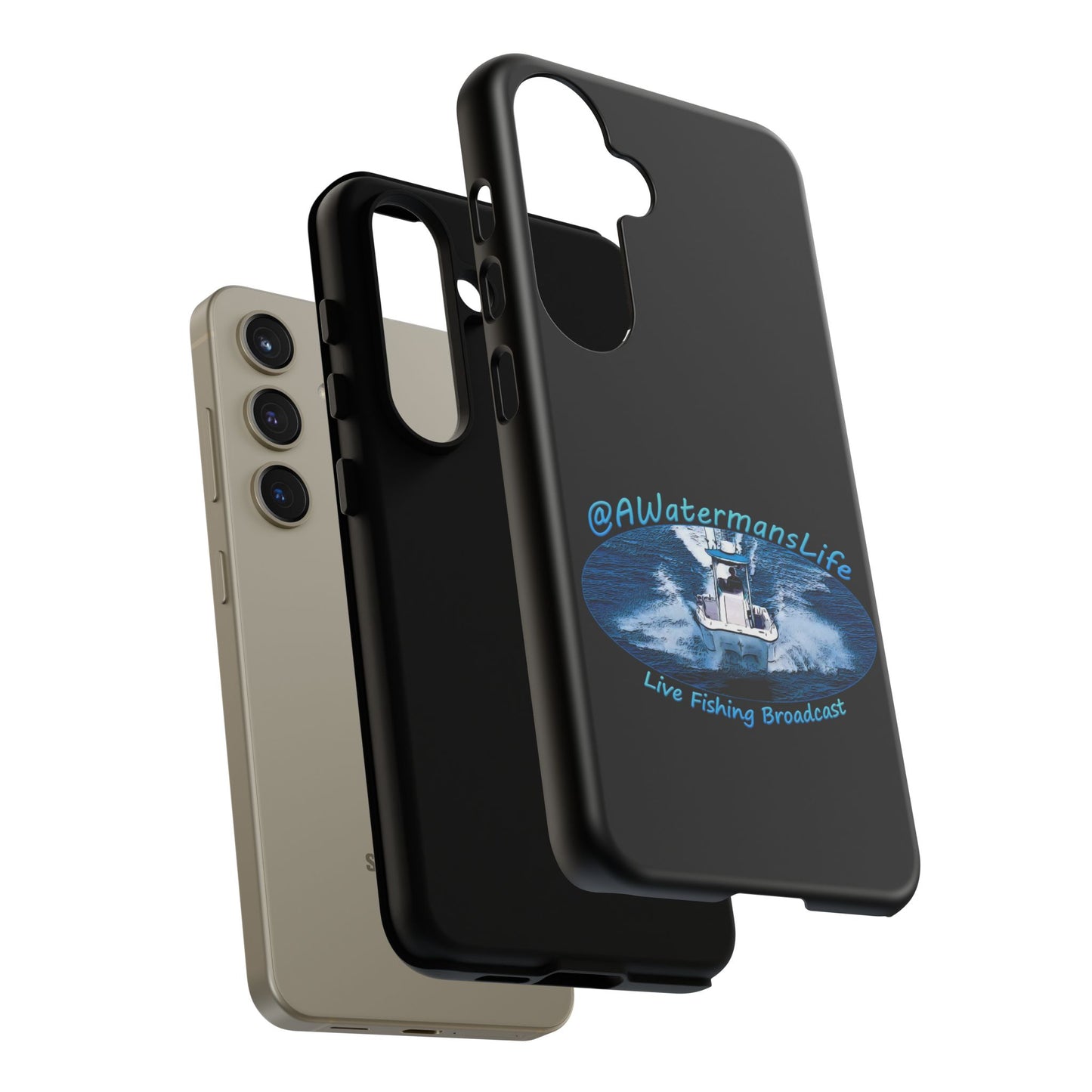 AWatermansLife Samsung Galaxy Tough Case - Custom Protective Phone Case with Dual Layer Shell and TPU Lining