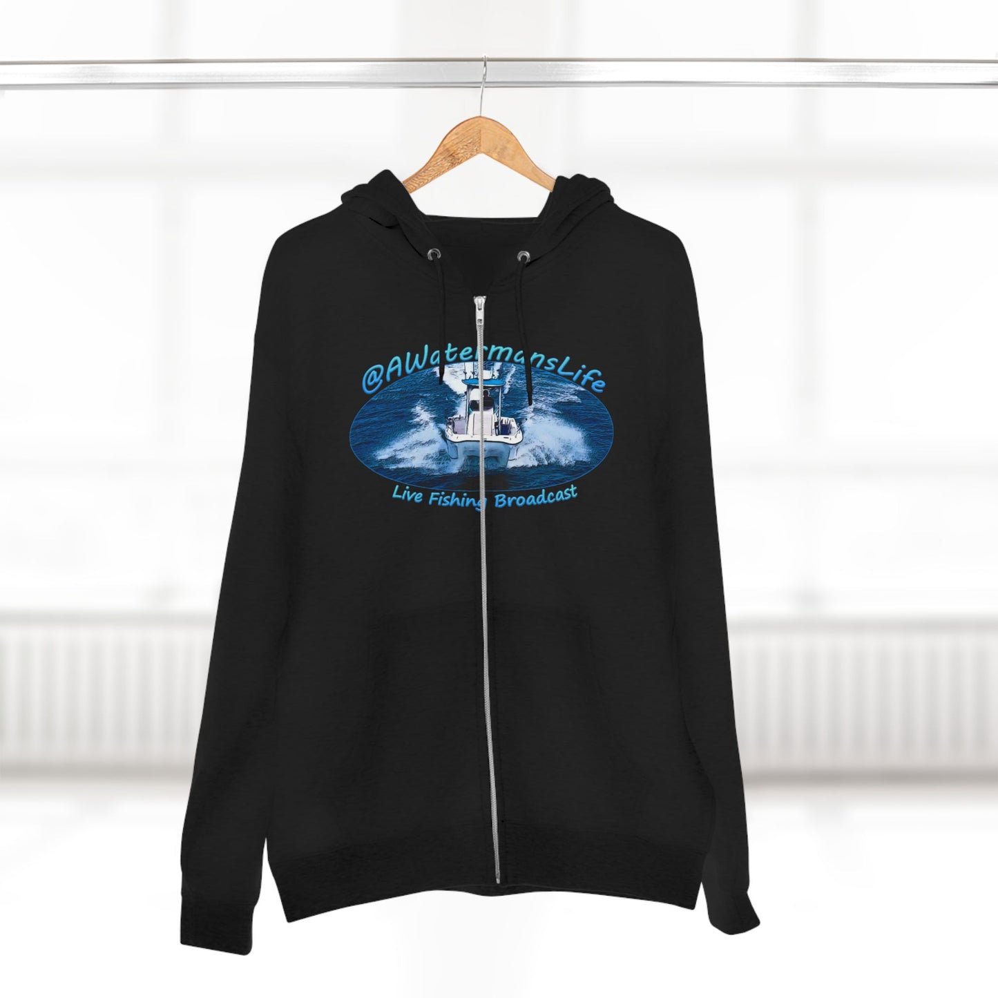 AWatermansLife Zip Hoodie - W/ Vintage Style Logo