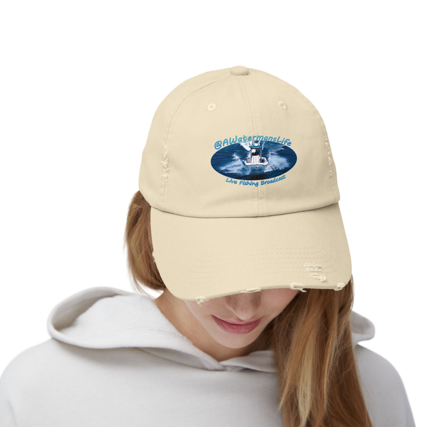 AWatermansLife Unisex Distressed Cap