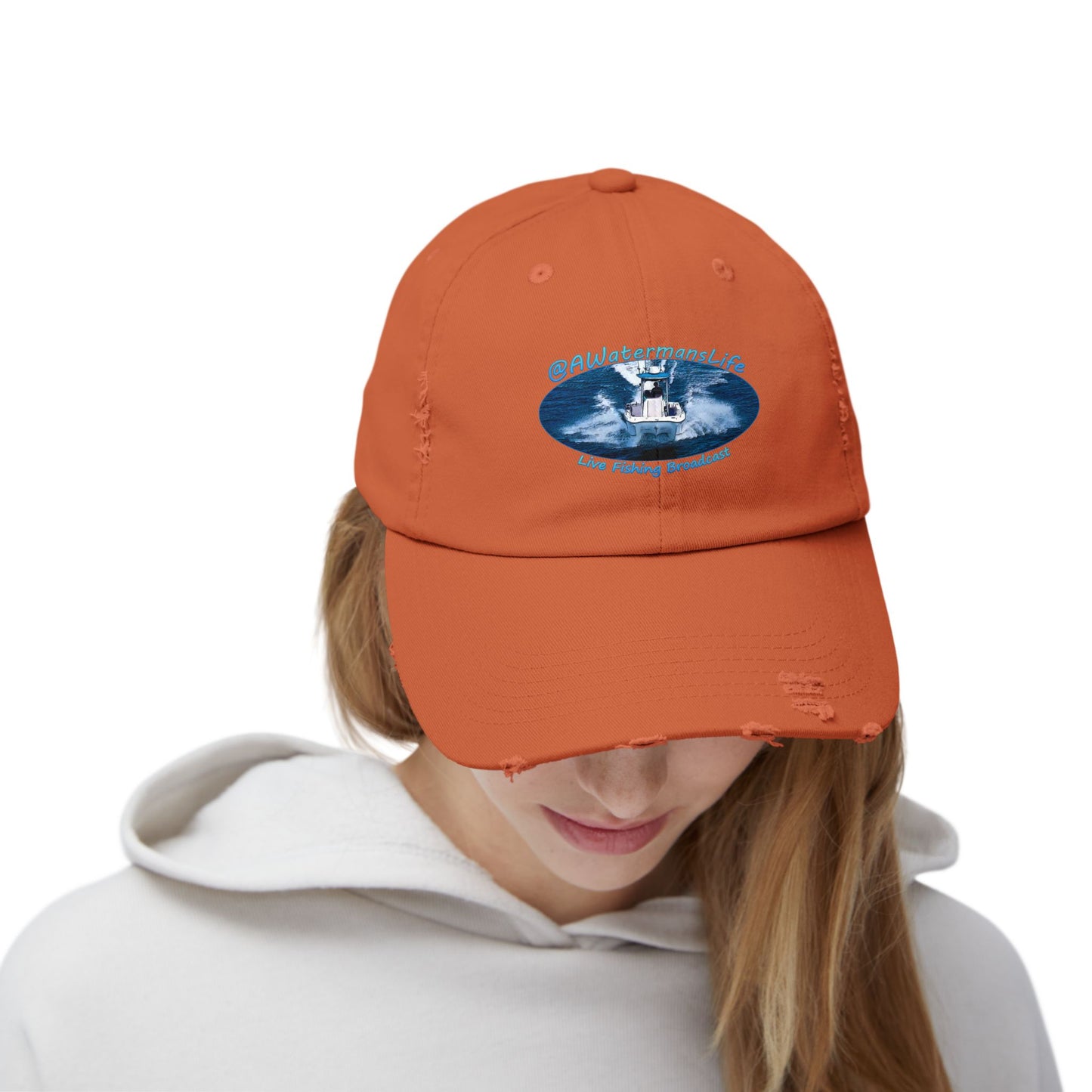 AWatermansLife Unisex Distressed Cap