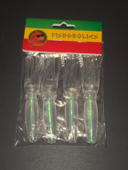 Soft Squid Lures 4in - Fishoholics805