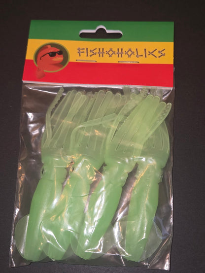 Soft Squid Lures 4in - Fishoholics805