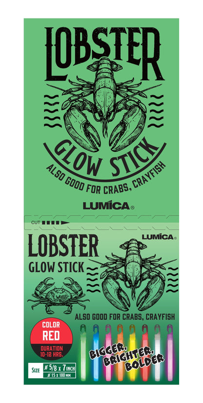 Lobster Glow Sticks 7in