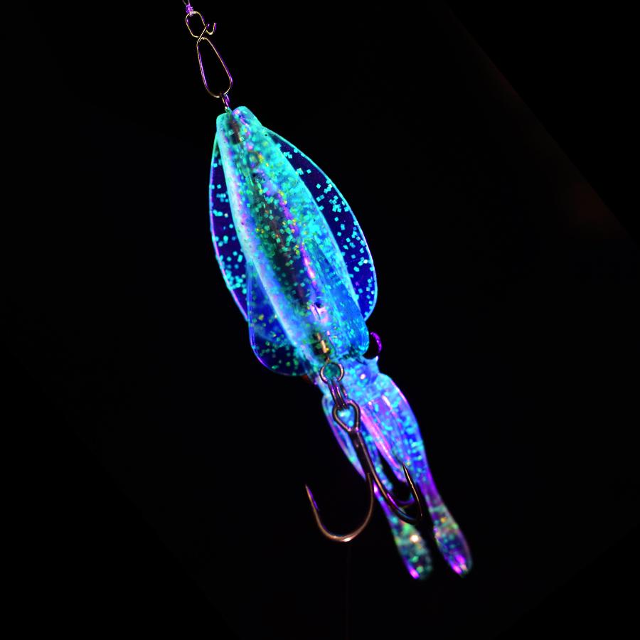 bulk squish fishing lures Squishy Squid Puni-Ika X-WING – Waterman Lures