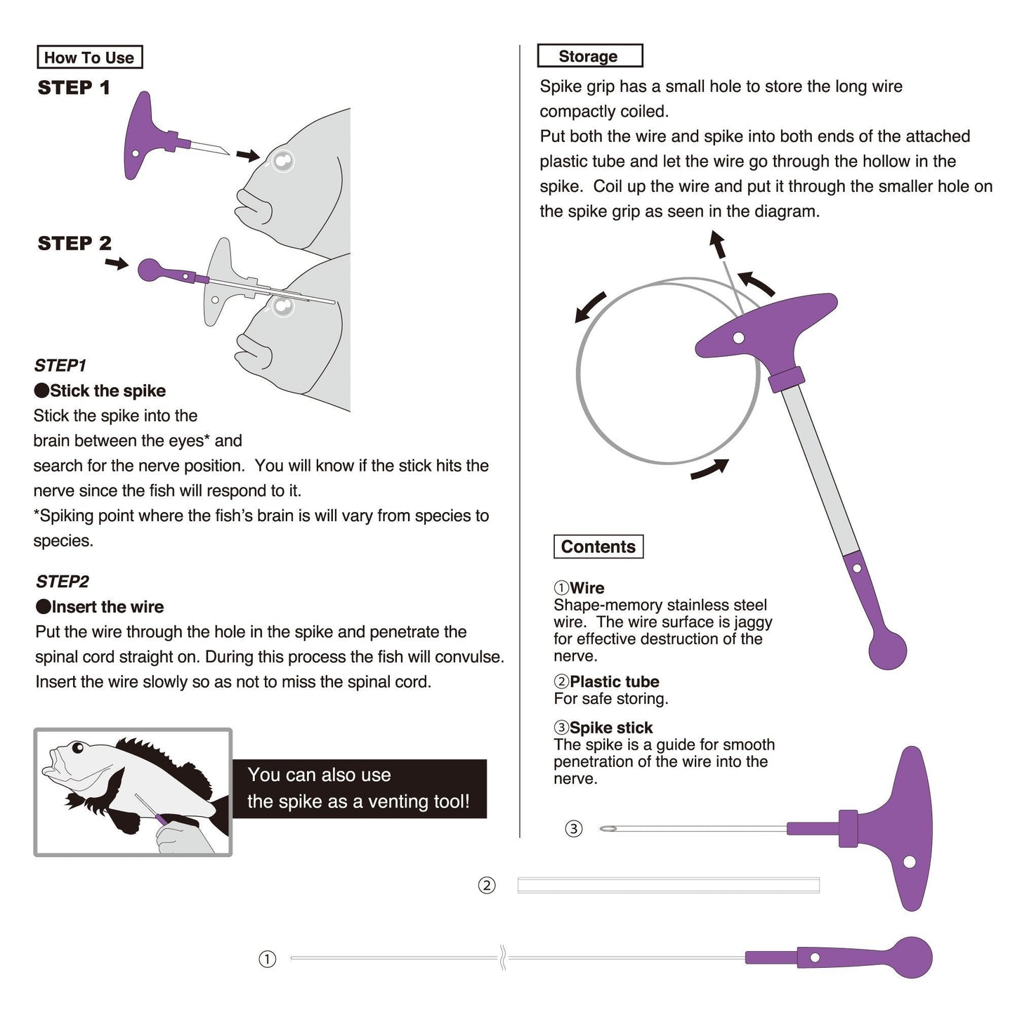 Lumica Ike Jime Kit Wire and Needle Set